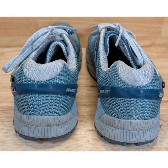 Merrell Hyperlock Trail Running Shoes Women’s 7.5 J598328 Blue Gray Athletic - Picture 6 of 9